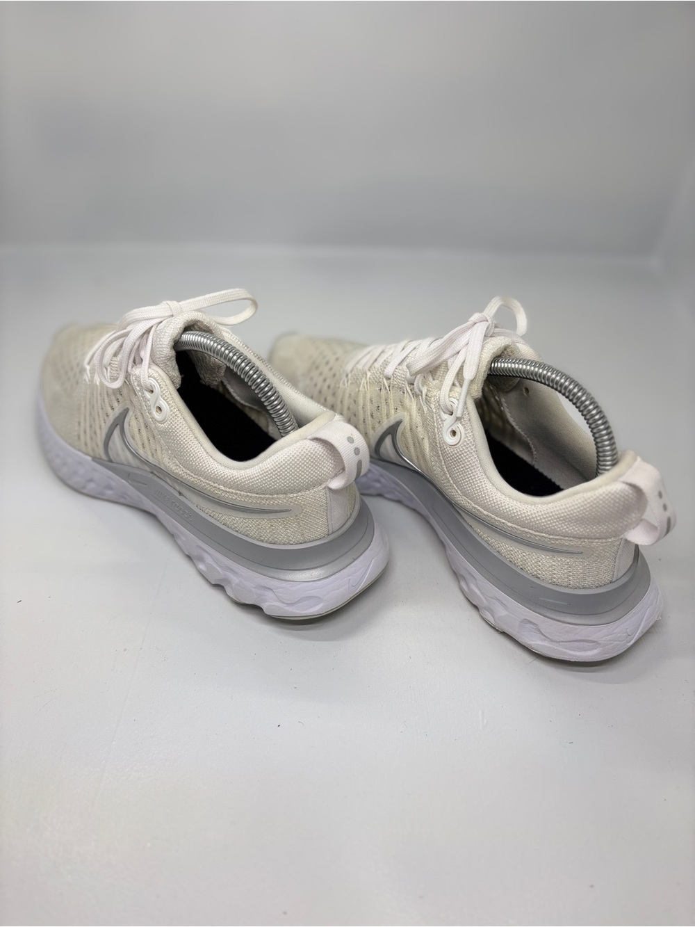 Nike React Infinity Run Flyknit Women’s 7.5 White Running Shoes Sneakers - Picture 9 of 13